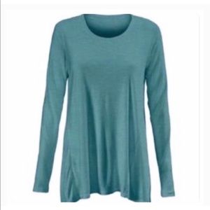 Cabi 3056 Teal Swing Tee Aqua Long Sleeve
